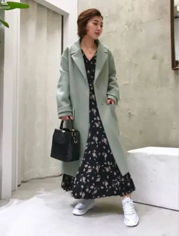 새상품급 슈퍼 140 멜톤 빅 포켓 코트