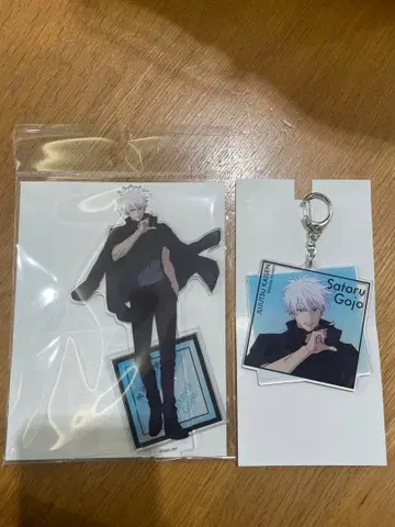 애니메이션 주술회전전 아크릴 스탠드 + 키링 고죠 사토루