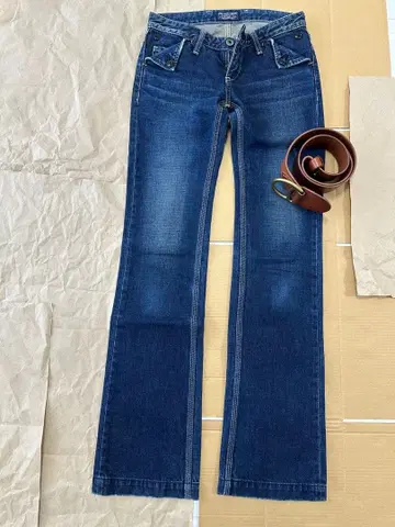 랄프 로렌 스트레이트 데님, 25 사이즈, 벨트 세트 새상품급 여성용
