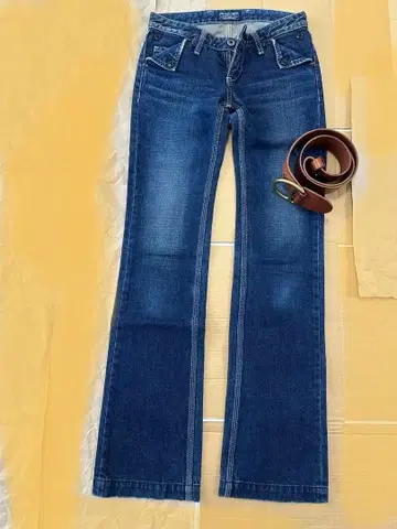 랄프 로렌 스트레이트 데님, 25 사이즈, 벨트 세트 새상품급 여성용