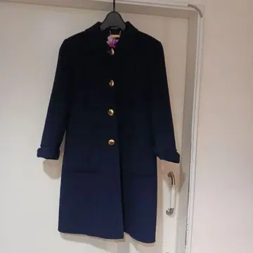 LEONARD 캐시미어 하프 코트