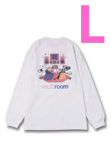 valtroom x nqrse L/S TEE / WHITE