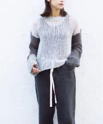 automills 크루넥 모헤어 니트