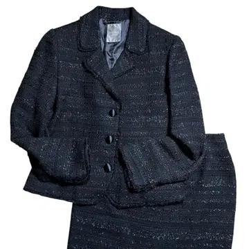 DAMA collection 트위드 자켓 스커트 셋업 네이비