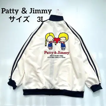 [ 새상품 ] 산리오 파티 & 지미 트랙 자켓 자수 저지