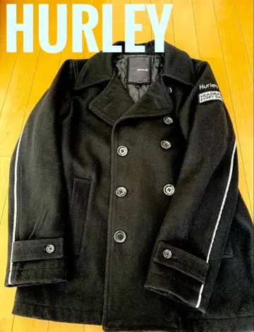 Hurley 할리 블랙 피코트 울 혼방