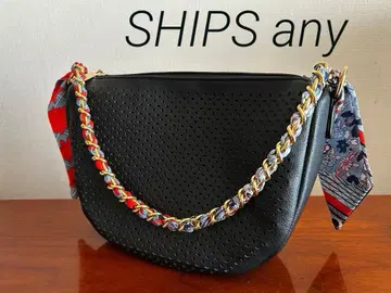 ships 숄더백 체인 스카프 하프문