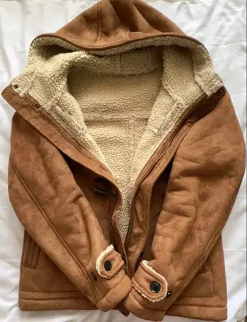 UNION STATION 후드 부착 보아 자켓 M 사이즈