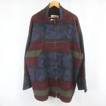 VINTAGE NY10018 오버 사이즈 플리스 지퍼 자켓 L