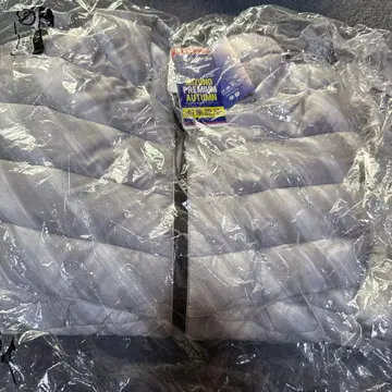 남성용 테크필 자켓 화이트 x 실버 그레이 미즈노 L 사이즈