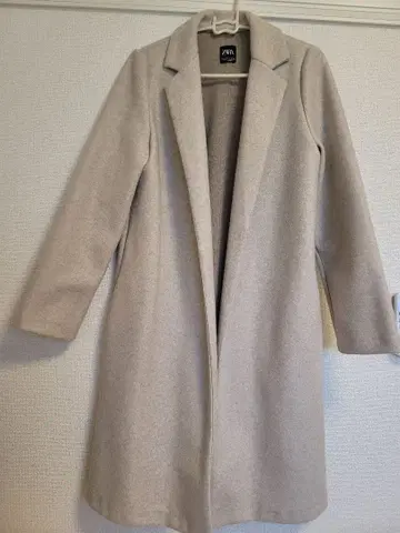 ZARA 베이지 울 혼방 코트