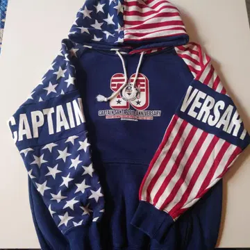 캡틴 산타 20주년 기념 성조기 후드티