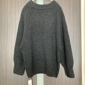 스피크앤스팬 보틀넥 돌먼 슬리브 니트 블랙