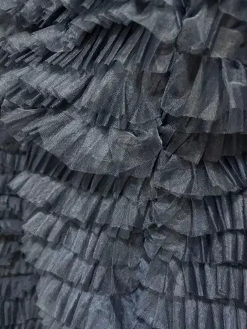 Bibiy. big volume tulle skirt navy