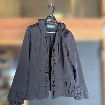 장밋빛 인생 프릴 후드 자켓 M