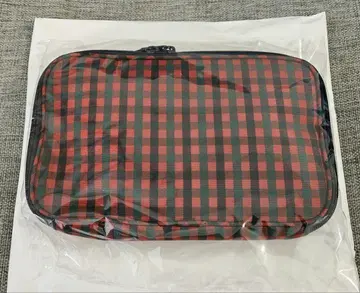 파미리아 가젯 파우치 미사용 미개봉 새상품 빨간색 체크 단종품