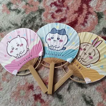 치이카와 부채 세트