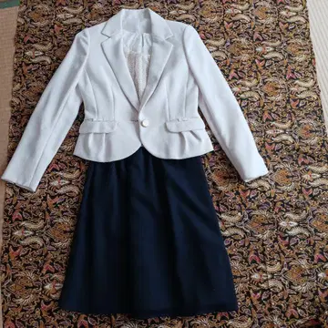 세레모니 수트 3세트 화이트 네이비