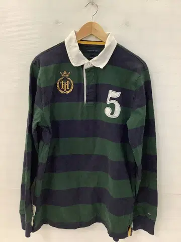 12.8 A286 타미힐피거 긴팔 피케 셔츠 보더 XL