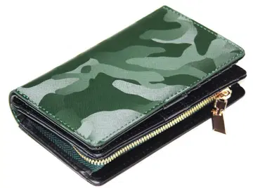새상품 배송비 포함 소가죽 특수 코팅 카모플라쥬 숏 지갑 GR