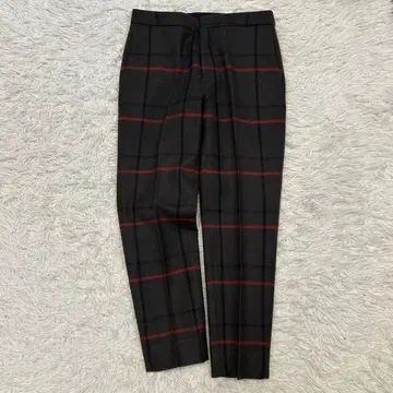 컨디션 최상 매디슨 블루 테이퍼드 팬츠 체크 카키