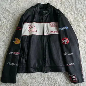 초특가 CHASE 가죽 레이싱 자켓 WILSONS 가죽 블랙