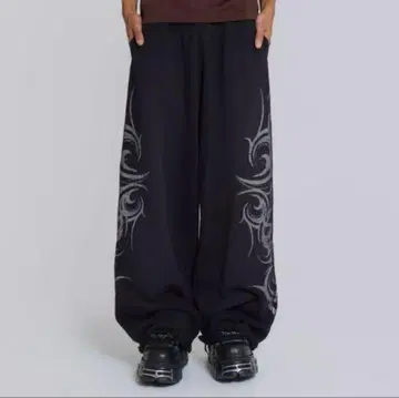 Jaded London 블랙 스웨트 팬츠