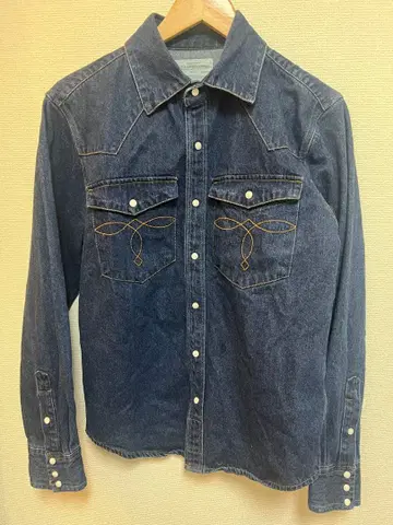Okonkwo 복각 데님 웨스턴 셔츠 오콘크워 M 사이즈