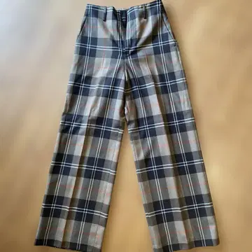 UNITED ARROWS 체크 무늬 와이드 팬츠