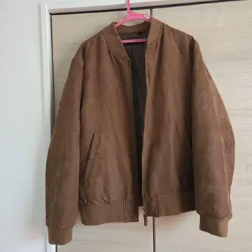 브라운 스웨이드 MA-1 자켓