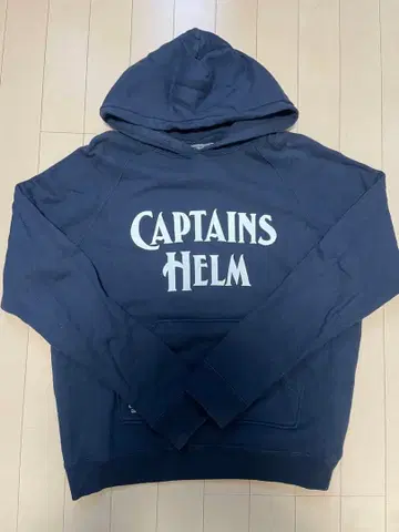 CAPTAINS HELM 후드 부착 후드티 네이비