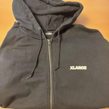 XLARGE 집업 후드티 블랙