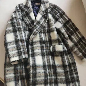 Relume 체크 무늬 롱 코트