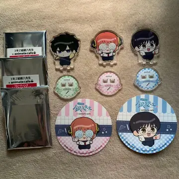 은혼 3년 Z반 긴파치선생 x 애니메이트 카페 미니 아크릴 스탠드 코스터