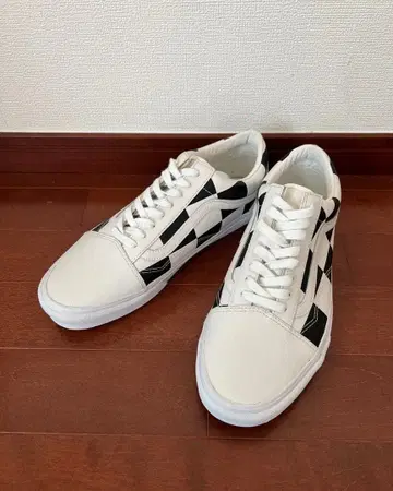 미착용 가죽 VANS 올드스쿨 체커보드 27.5cm