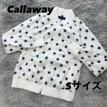 컨디션 최상 캘러웨이 자켓 별 패턴 화이트 S 사이즈