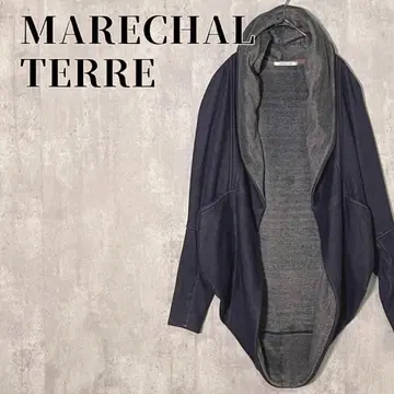 MARECHAL TERRE 숄카라 보아 안감 판초 빅 실루엣