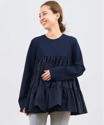 새상품급 yori 요리 도킹 티어드 블라우스 36