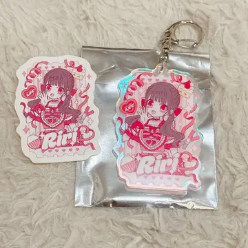 iLiFE! 코코로하나 리리 오로라 최애 아크릴 키링 스티커