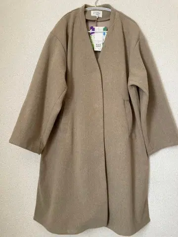 사만사 모스모스 베이지 롱 코트