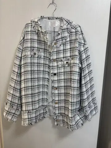 릴리안 캐럿 트위드 자켓