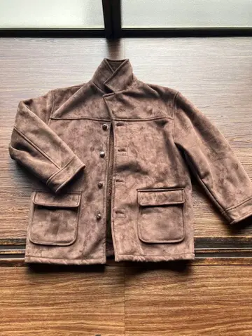브라운 버튼 자켓