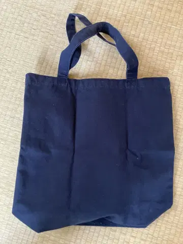 네이비 토트백 100% 코튼