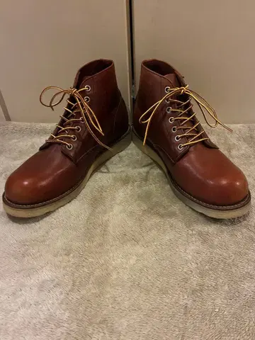 HAWKINS HL40011 플레인토 워크 부츠 브라운 26.5 가죽