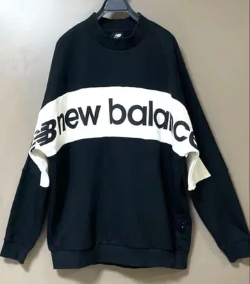 뉴발란스 로고 모크넥 맨투맨 트레이닝복 S 사이즈