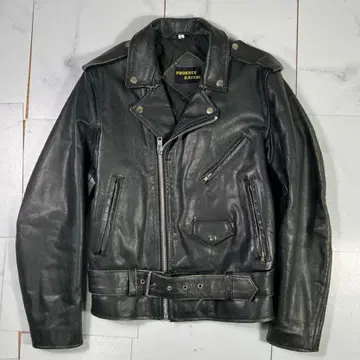 PHOENIX RACING 더블 라이더 자켓 L 천연 가죽