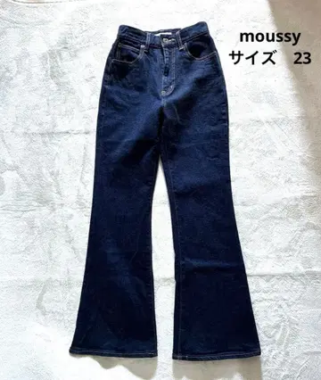 moussy 마우지 데님 팬츠 플레어 사이즈 23