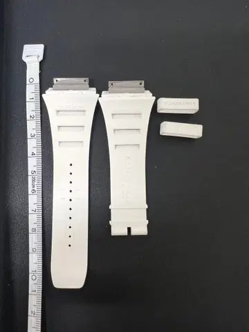 Richard Mille 리차드밀 고무 벨트 화이트 11M