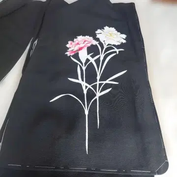 블랙 꽃무늬 호몬기 겉옷