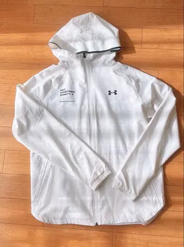미사용 새상품 UNDER ARMOUR 풀 집업 후드 자켓 화이트